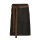 Grembiule da vita in cotone 100% denim con rivestimento impermeabile