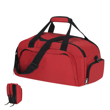 Borsone-zaino personalizzabile resistente in nylon 420D con scomparti funzionali