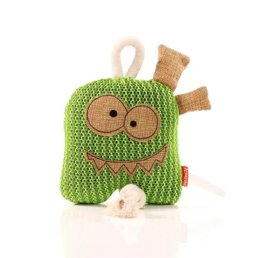 Dog toy ghost personalizzato MBW resistente con suono e dettagli in iuta