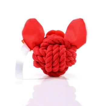 Dog toy knotted animal boar