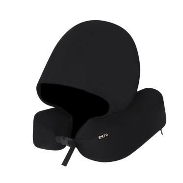 Cuscinetto personalizzabile in tessuto RPET con cappuccio e custodia