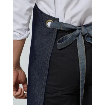 Domain Contrast Denim Bib Apron