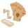 Set domino in legno con carte in carta riciclata