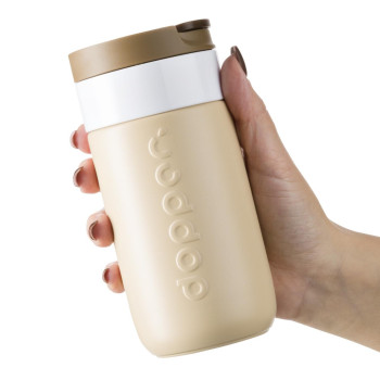 Borraccia in acciaio personalizzata - Dopper, tazza da viaggio 300 ml