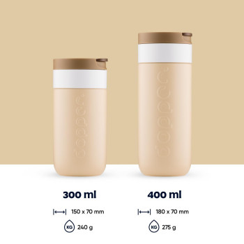 Borraccia personalizzata con logo - Dopper, tazza da viaggio 400 ml