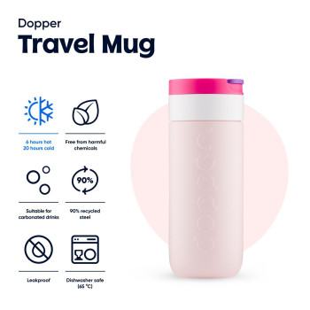 Borraccia personalizzata con logo - Dopper, tazza da viaggio 400 ml