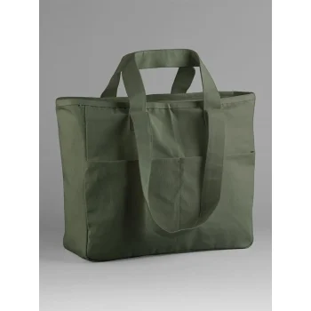 Double Handle Cargo Pocket Tote