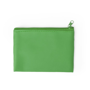 Dramix portamonete personalizzabile in similpelle con zip e portachiavi