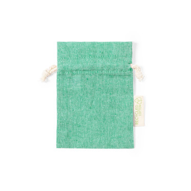 Astuccio compatto personalizzabile cotone riciclato coulisse varie colorazioni