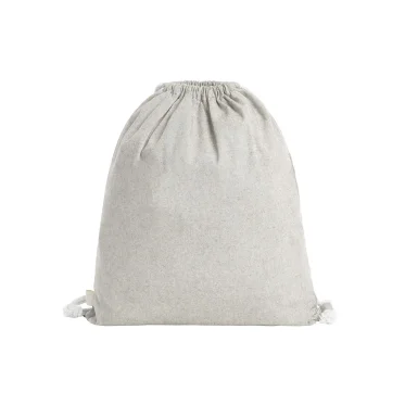 Drawstring Bag personalizzabile Halfar in cotone pre-riciclato 38x42 cm
