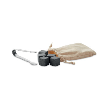 Prodotti cocktail personalizzati con logo - DUNDALK - Set whisky in bamboo