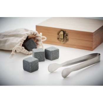 Prodotti cocktail personalizzati con logo - DUNDALK - Set whisky in bamboo