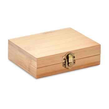 Prodotti cocktail personalizzati con logo - DUNDALK - Set whisky in bamboo