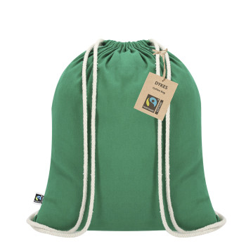 Zaini con lacci personalizzati con logo - Dykes Fairtrade