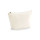 Pochette in cotone naturale con zip