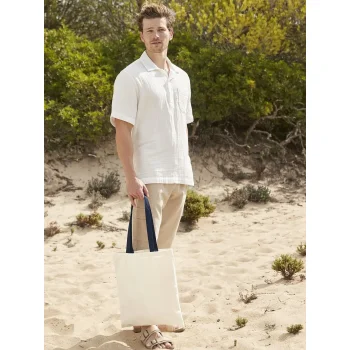 Shopper personalizzate con logo - EarthAware™ Organic Bag for Life - Contrast Handles