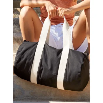 Borsa da palestra personalizzata - EarthAware Organic Barrel Bag