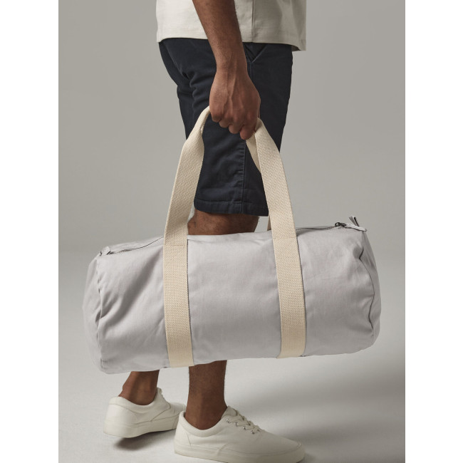Borsa da palestra personalizzata - EarthAware Organic Barrel Bag