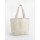 Shopper in cotone organico con tasche esterne e manici lunghi