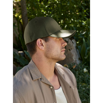 Cappellino baseball personalizzato con logo - EarthAware® Organic Cotton Stretch-Fit Cap
