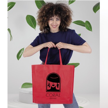 Shopper in TNT personalizzata con logo - ECOBAG 3