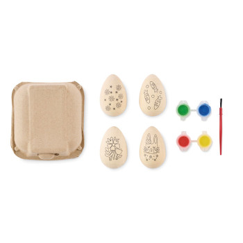 Giochi da Colorare personalizzati per Bambini - EISET - Set per dipingere le uova in legno