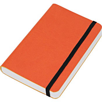 ELASTIC blocco 224 pg. neutro con  elastico, in vivella bicolore. Astuccio di confezione.