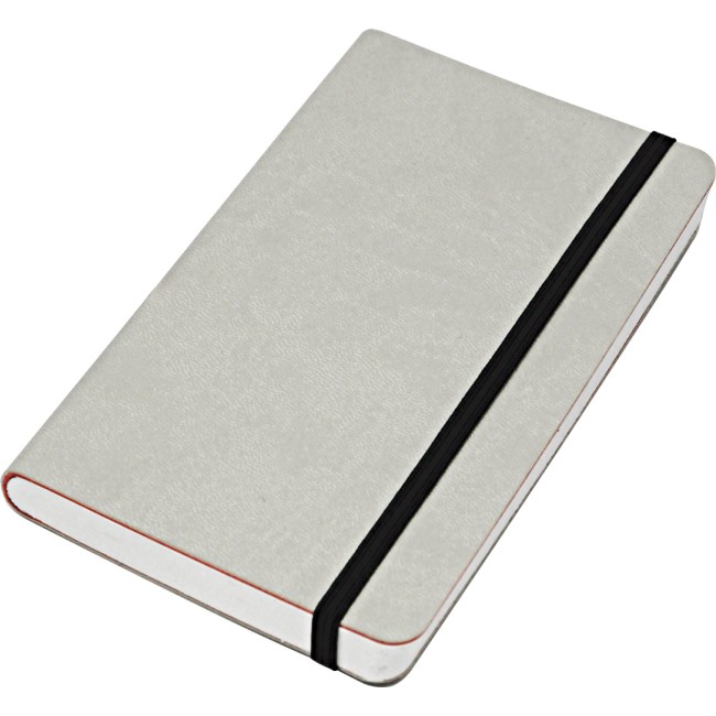 ELASTIC blocco 224 pg. neutro con  elastico, in vivella bicolore. Astuccio di confezione.