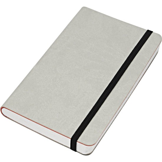 ELASTIC blocco 224 pg. quadrettato con  elastico, in vivella bicolore. Astuccio di confezione.