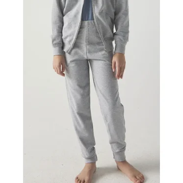 Pantaloni lunghi Colore Italiano in cotone poliestere con tasche