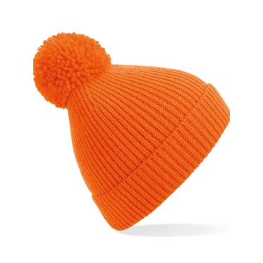 Berretti personalizzati con logo - Engineered Knit Ribbed Pom Pom Beanie