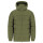 Parka imbottito unisex con zip doppio cursore e tasche
