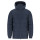 Parka imbottito unisex con zip doppio cursore e tasche