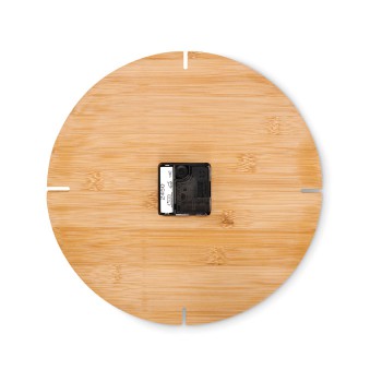 Gadget per ufficio personalizzato regalo per ufficio - ESFERE - Orologio da parete in bamboo