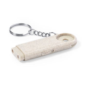 Portachiavi con torcia personalizzato con logo - Evelyn