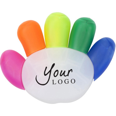 Evidenziatore mano personalizzabile Impression design ergonomico colori vivaci