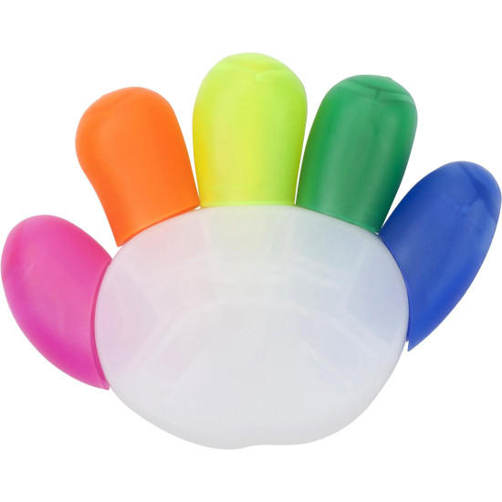 Evidenziatore Sierra | 5 colori | Forma di mano