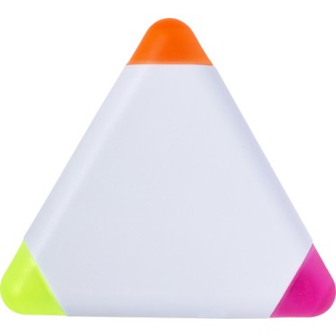 Evidenziatori pennarelli personalizzati con logo - Evidenziatore triangolo in ABS Mica