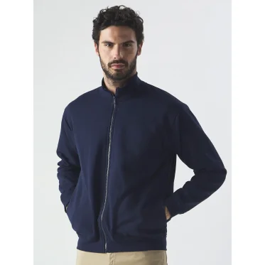 Felpa personalizzabile Black Spider full zip in cotone e poliestere riciclati