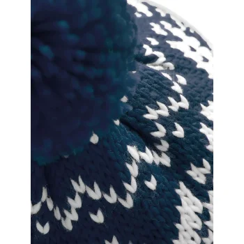 Fair Isle Snowstar Beanie