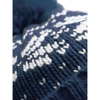 Fair Isle Snowstar Beanie