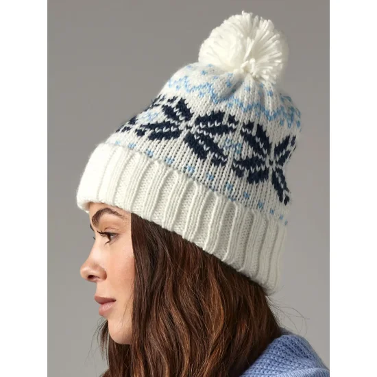 Fair Isle Snowstar Beanie