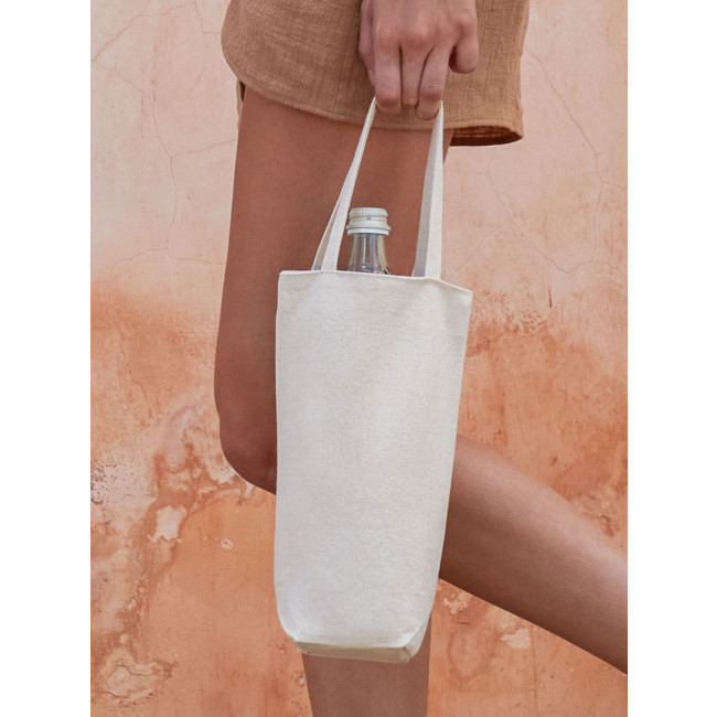 Shopper in cotone personalizzata con logo - Fairtrade Cotton Bottle Bag