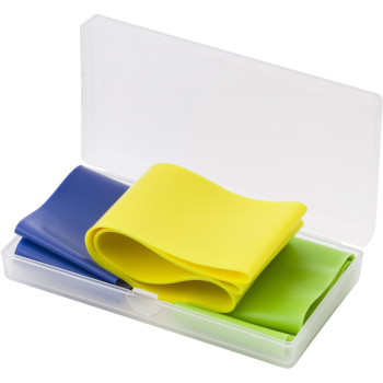 Gadget tecnologici personalizzati - Fasce di resistenza Bettina | 3 pz | Tubo di plastica