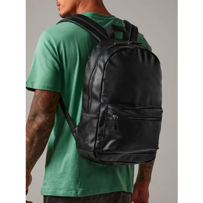 Faux Leather Fashion Backpack