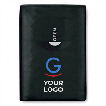 Gadget cura personale personalizzati con logo - Fazzoletti personalizzabili pacchetto da 10 morbidi e assorbenti