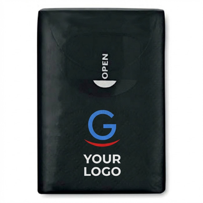 Gadget cura personale personalizzati con logo - Fazzoletti personalizzabili pacchetto da 10 morbidi e assorbenti