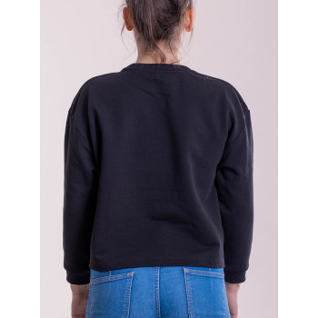 Felpa crop manica 3/4