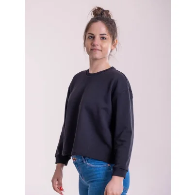 Felpa crop manica 3/4