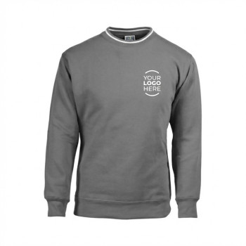 Felpa girocollo personalizzata collo elasticizzato spalle rinforzate